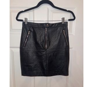 Dynamite Faux leather mini skirt